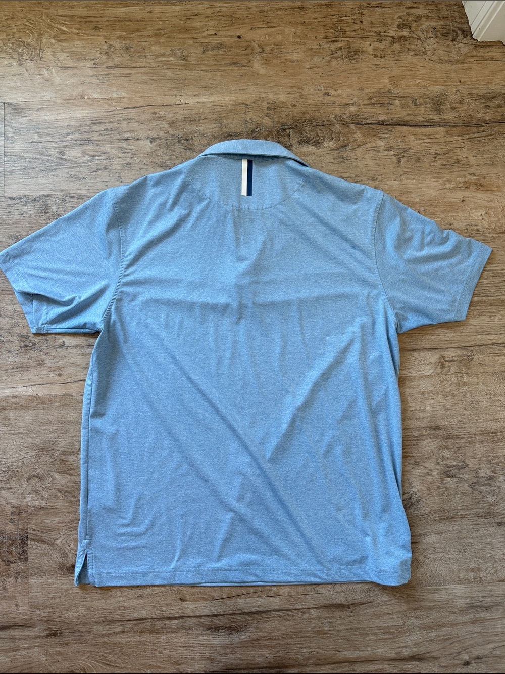 Rhoback Light Blue Men's Polo Shirt - Picture 4 of 4